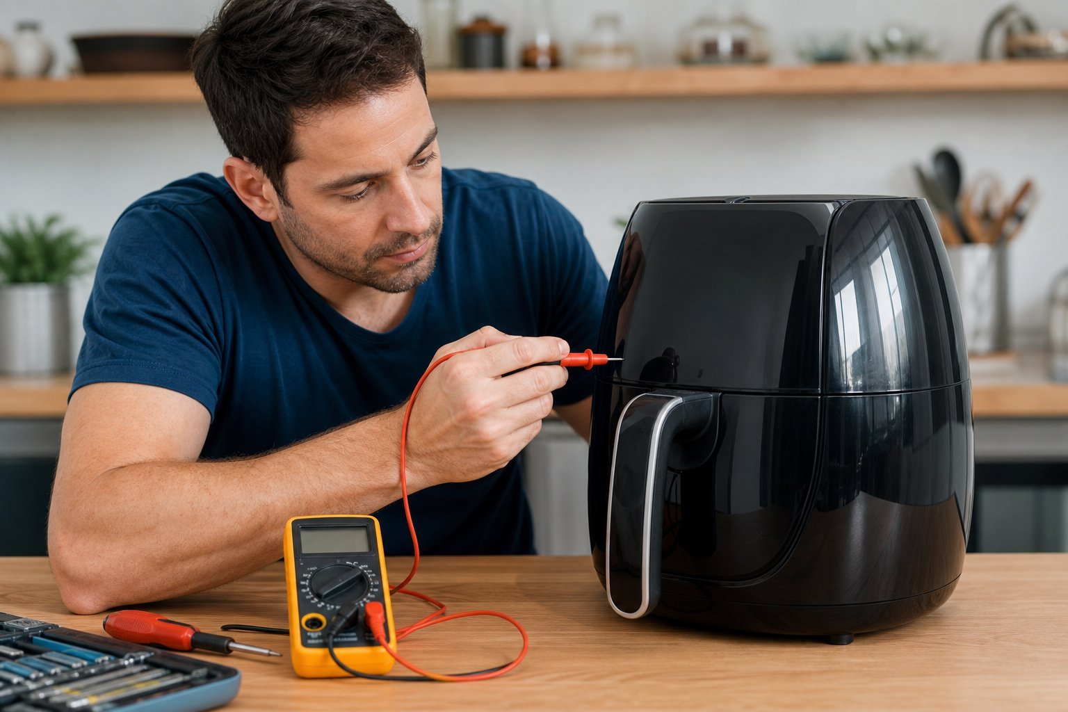 Como consertar air fryer que não acende o painel em 7 passos seguros