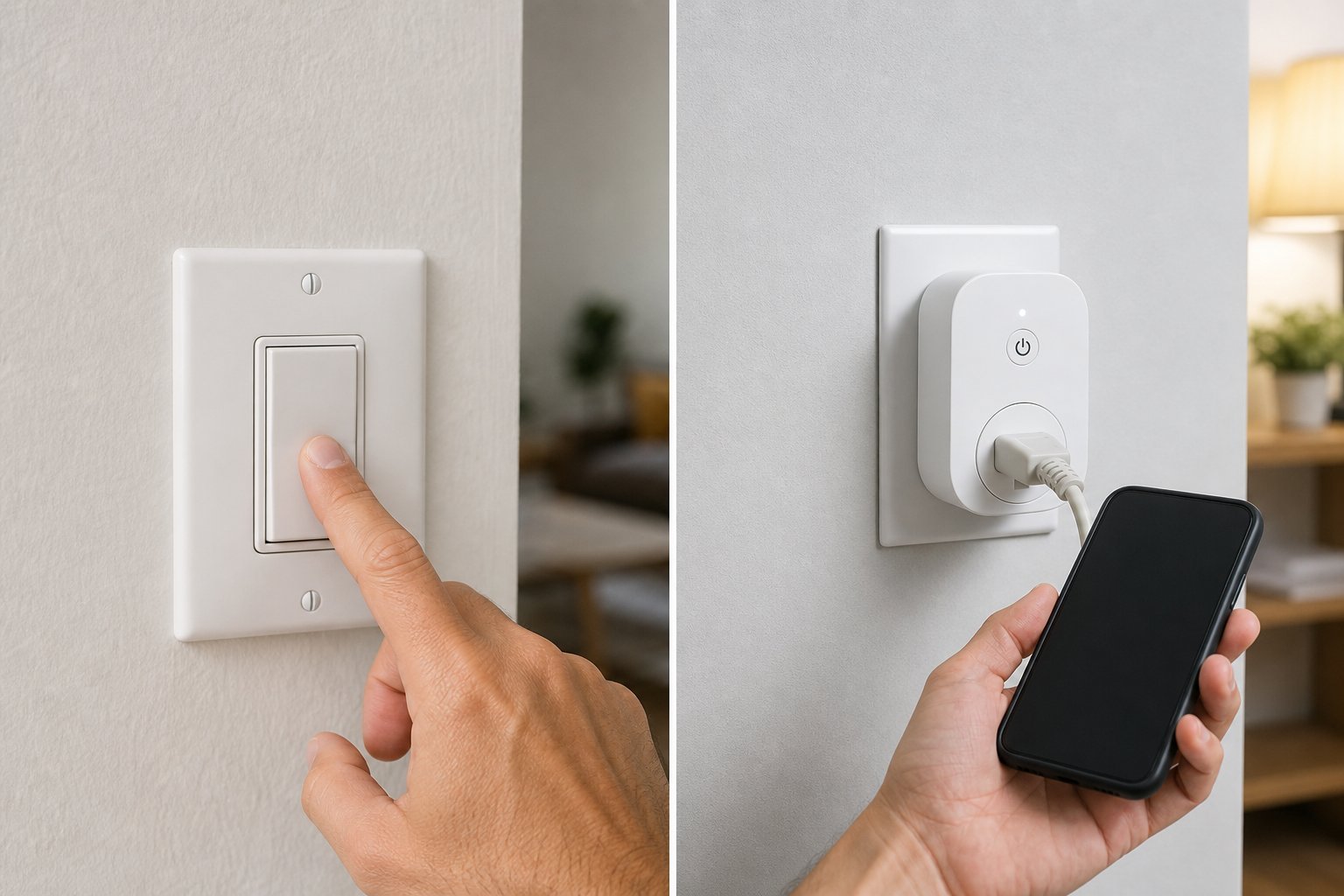 Tomada inteligente versus interruptor tradicional: qual a melhor escolha para sua casa